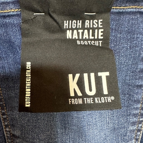Kut From The Cloth Women's Jeans 24W Blue High Rise Natalie Boot Cut - Picture 10 of 12